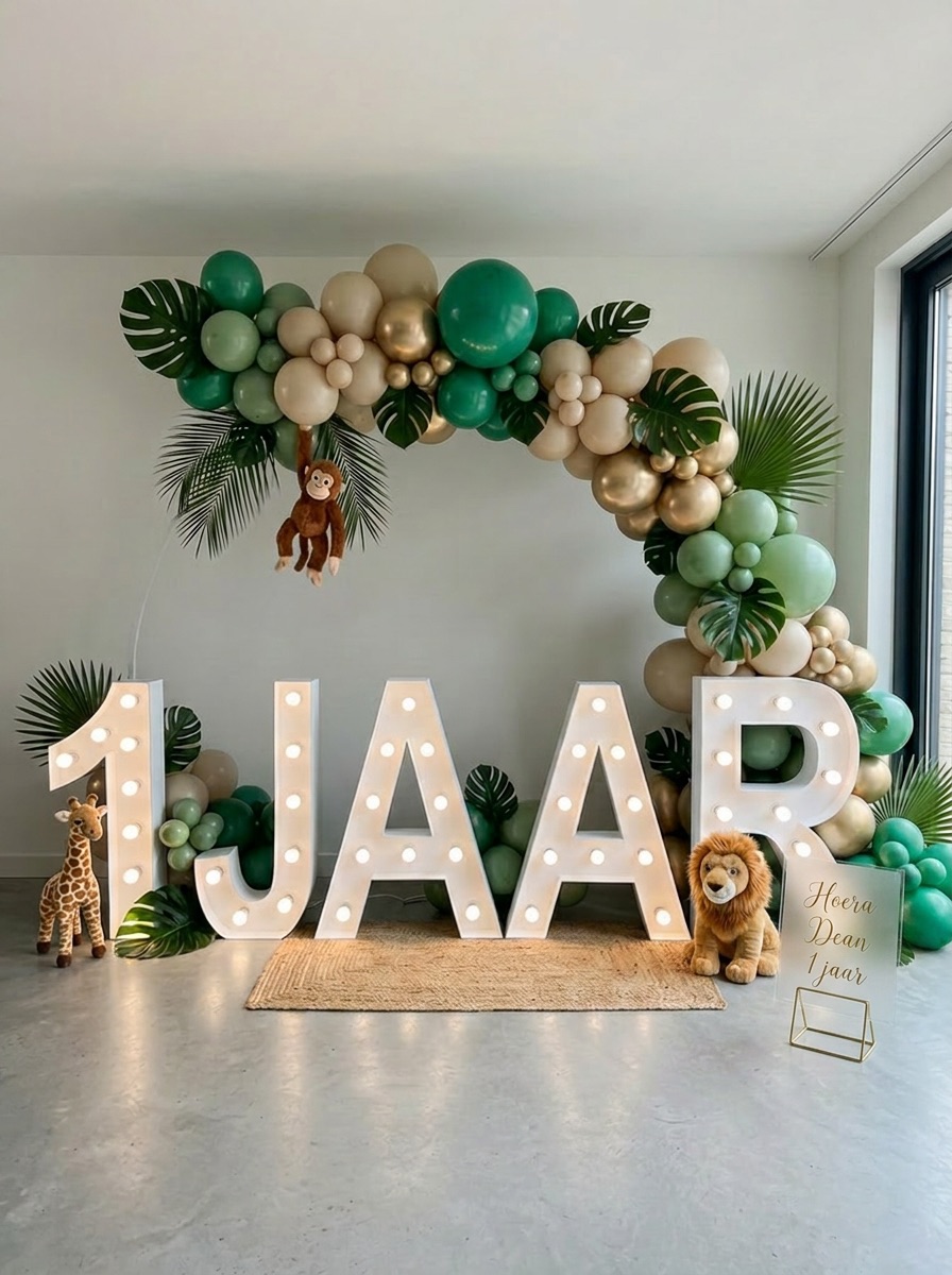 1 jaar lichtletters huren voor een verjaardag – LettersEvent