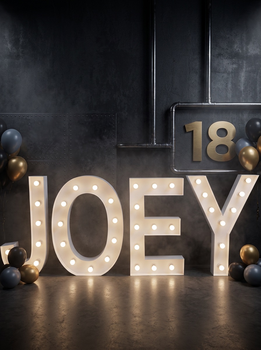 JOEY lichtletters voor een verjaardag – Lettersevent